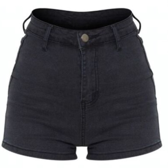 Free People Pants - ❄️SALE❄️Petite High Waist Black Denim Disco Shorts